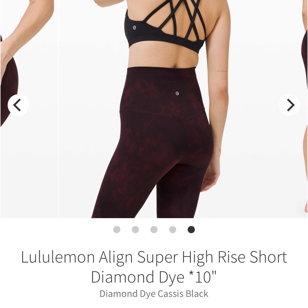 LULULEMON ALIGN DIAMOND DYE SHORTS